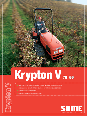 Tractors met rubberwielen SAME Krypton 80