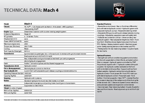 Tractors met rubberwielen Carraro Mach 4 II