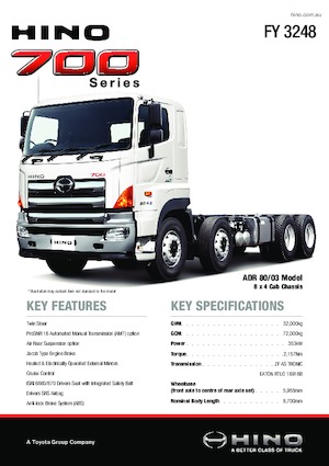 Trekkers Hino 700 FY 3248 8x4