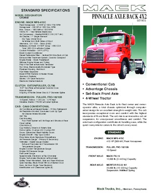 Trekkers Mack PINNACLE CA68 Conventional CXU602 MP8 4x2