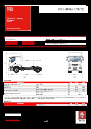 Trekkers Renault PREMIUM 380.19 4X2 TGV1040