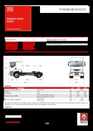 Trekkers Renault PREMIUM 430.19 4X2 LD T