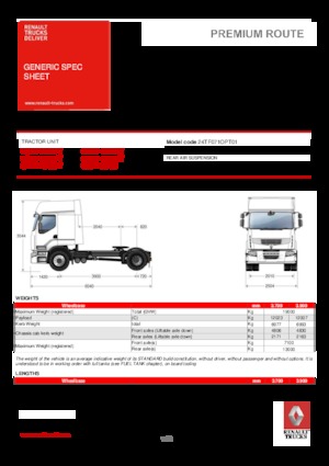 Trekkers Renault PREMIUM 460.19 4X2 LD T OPTIFUEL