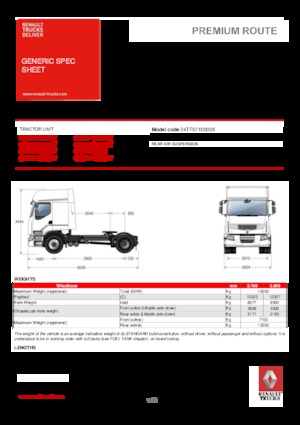Trekkers Renault PREMIUM 460.19 4X2 LD T TRUCK RACING