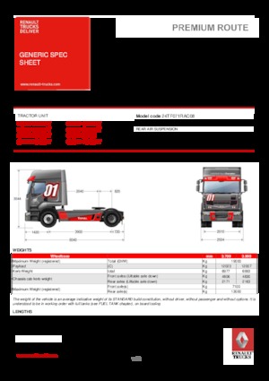 Trekkers Renault PREMIUM 460.19 4X2 LD T TRUCK RACING
