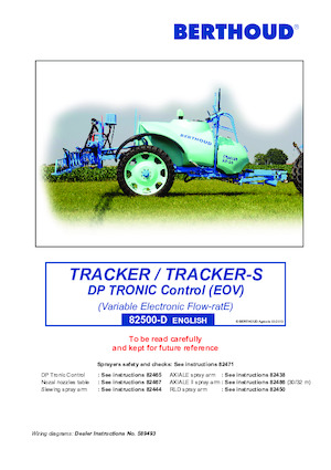 Getrokken veldspuiten Berthoud TRACKER 3200 