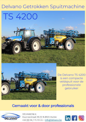 Getrokken veldspuiten Delvano TS 4200