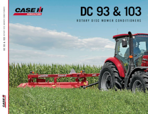 Getrokken maaierschijf met kneuzer Case IH DC103