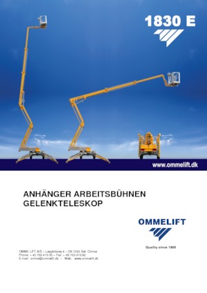 Op vrachtwagen gemonteerde knikarmhoogwerkers OMMELIFT 1830 EX