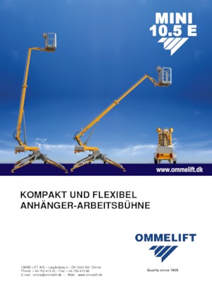 Op vrachtwagen gemonteerde knikarmhoogwerkers OMMELIFT Mini 10.5 E
