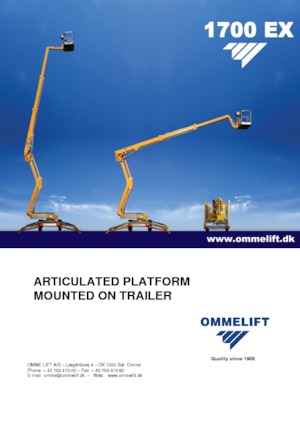 Op vrachtwagen gemonteerde knikarmhoogwerkers OMMELIFT 1700 EX