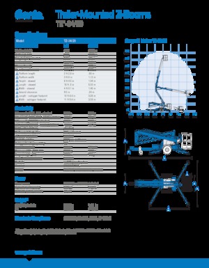 Op vrachtwagen gemonteerde knikarmhoogwerkers Genie TMZ 34/20 DC