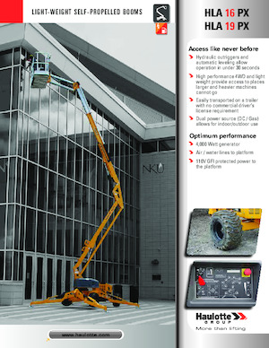 Knikarmhoogwerkers op wielen Haulotte HLA16 PX