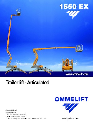 Op vrachtwagen gemonteerde knikarmhoogwerkers OMMELIFT 1550 EX