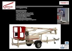 Op aanhangwagen gemonteerde knikarmhoogwerkers Matilsa Parma 12