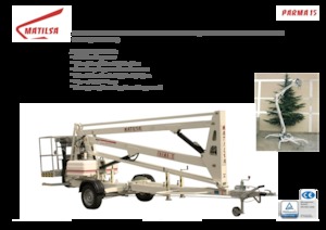 Op aanhangwagen gemonteerde knikarmhoogwerkers Matilsa Parma 15