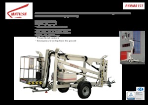 Op aanhangwagen gemonteerde knikarmhoogwerkers Matilsa Parma 15 T