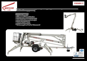 Op aanhangwagen gemonteerde knikarmhoogwerkers Matilsa Parma 17