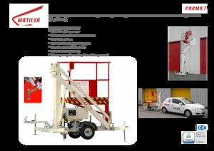 Op aanhangwagen gemonteerde knikarmhoogwerkers Matilsa Parma 7