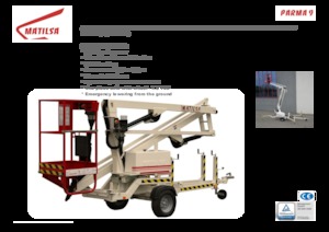 Op aanhangwagen gemonteerde knikarmhoogwerkers Matilsa Parma 9