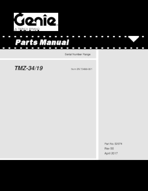 Op vrachtwagen gemonteerde knikarmhoogwerkers Genie TMZ 34/19