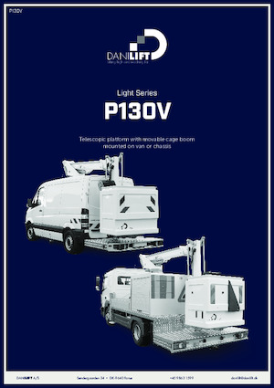 Op vrachtwagen gemonteerde knikarmhoogwerkers Danilift P130V