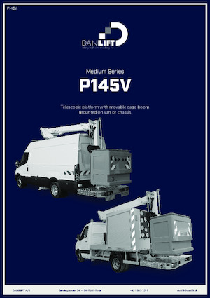 Op vrachtwagen gemonteerde knikarmhoogwerkers Danilift P145V