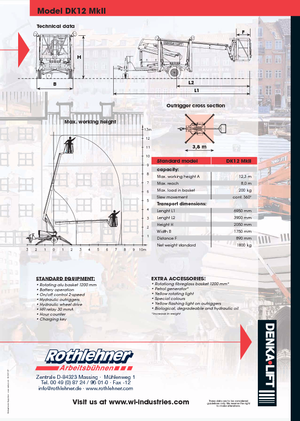 Op vrachtwagen gemonteerde knikarmhoogwerkers Denka-Lift - Rothlehner DK 12 MK II