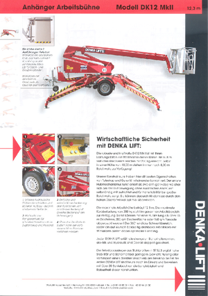 Op vrachtwagen gemonteerde knikarmhoogwerkers Denka-Lift - Rothlehner DK 12 MK II