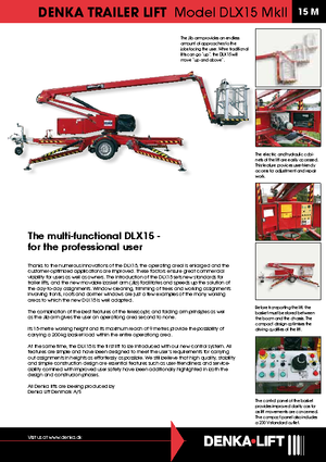 Op vrachtwagen gemonteerde knikarmhoogwerkers Denka-Lift - Rothlehner DLX 15
