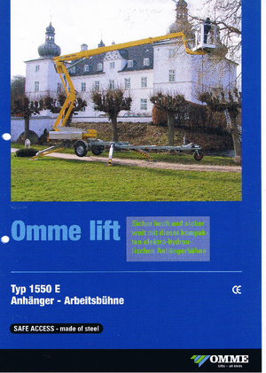 Op vrachtwagen gemonteerde knikarmhoogwerkers OMMELIFT Omme 1550 EZX