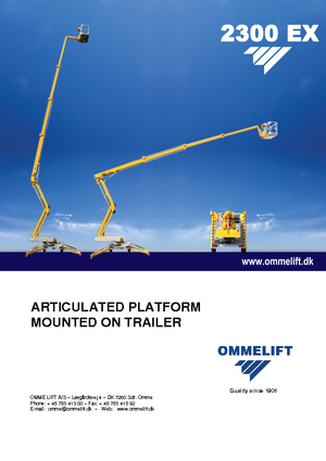 Op vrachtwagen gemonteerde knikarmhoogwerkers OMMELIFT Omme 2300EXBB