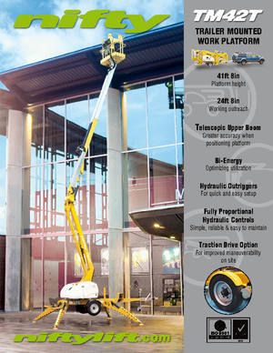 Op vrachtwagen gemonteerde knikarmhoogwerkers Niftylift TM 42 T
