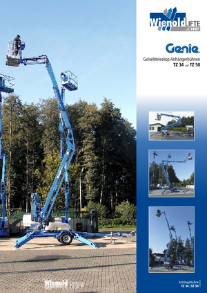 Op vrachtwagen gemonteerde knikarmhoogwerkers Genie TMZ 34/20 DC