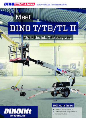Telescoophoogwerkers op aanhangwagen Dino Lift Dino 120TLB II