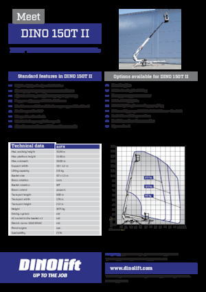 Telescoophoogwerkers op aanhangwagen Dino Lift Dino 150T II