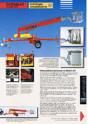 Telescoophoogwerkers op aanhangwagen Denka-Lift - Rothlehner 2500 DK 3 MK 25