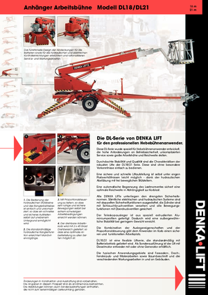 Telescoophoogwerkers op aanhangwagen Denka-Lift - Rothlehner DL 21 