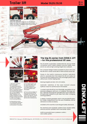 Telescoophoogwerkers op aanhangwagen Denka-Lift - Rothlehner DL 25 