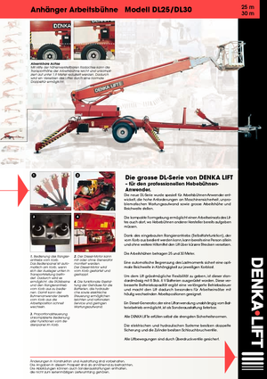 Telescoophoogwerkers op aanhangwagen Denka-Lift - Rothlehner DL 25 