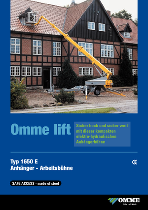 Telescoophoogwerkers op aanhangwagen OMMELIFT Omme 1650EB