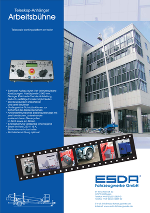 Telescoophoogwerkers op aanhangwagen Esda TA 2220