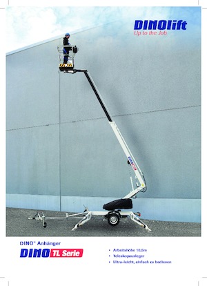 Telescoophoogwerkers op aanhangwagen Dino Lift Dino 105TL