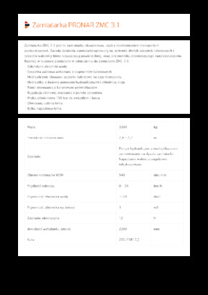 Aanhangveegwagens Pronar ZMC 3.1