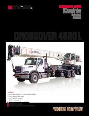 Vrachtwagenkranen TEREX CRANES Crossover 4500L
