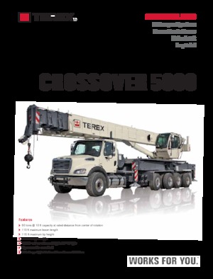 Vrachtwagenkranen TEREX CRANES Crossover 5000