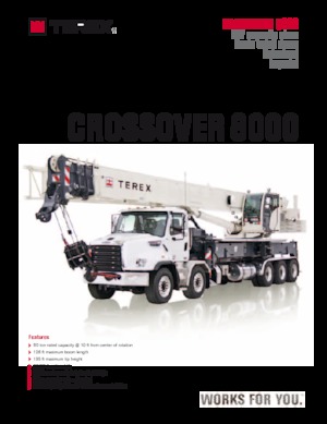 Vrachtwagenkranen TEREX CRANES Crossover 8000