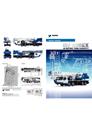 Vrachtwagenkranen Tadano GT 600 EX