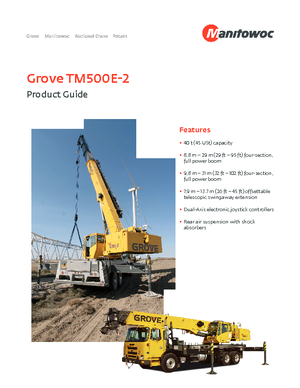 Vrachtwagenkranen Grove TM500E-2