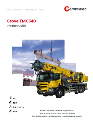 Vrachtwagenkranen Grove TMC540